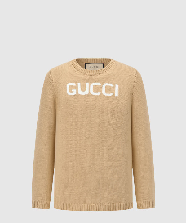 구찌 로고 니트 톱