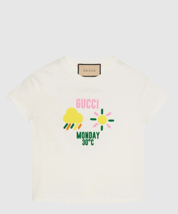 구찌 프린트 면 티셔츠