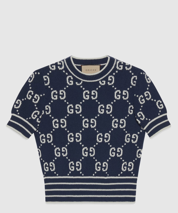 구찌 니트 크롭