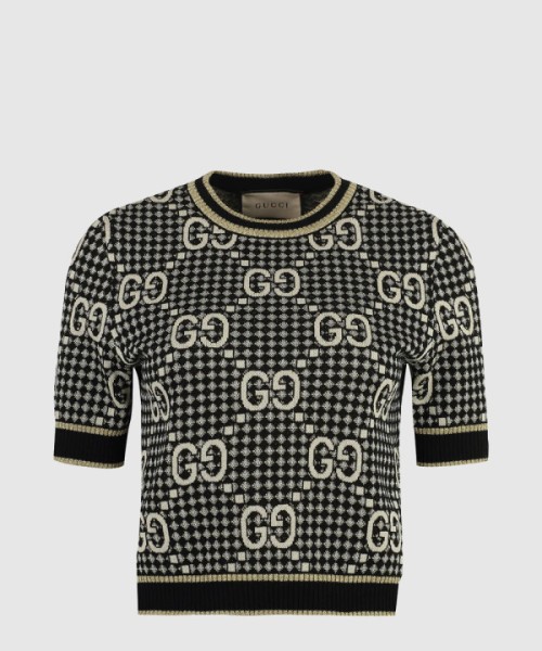 구찌 니트 크롭