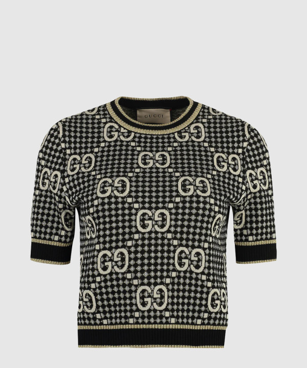 구찌 니트 크롭