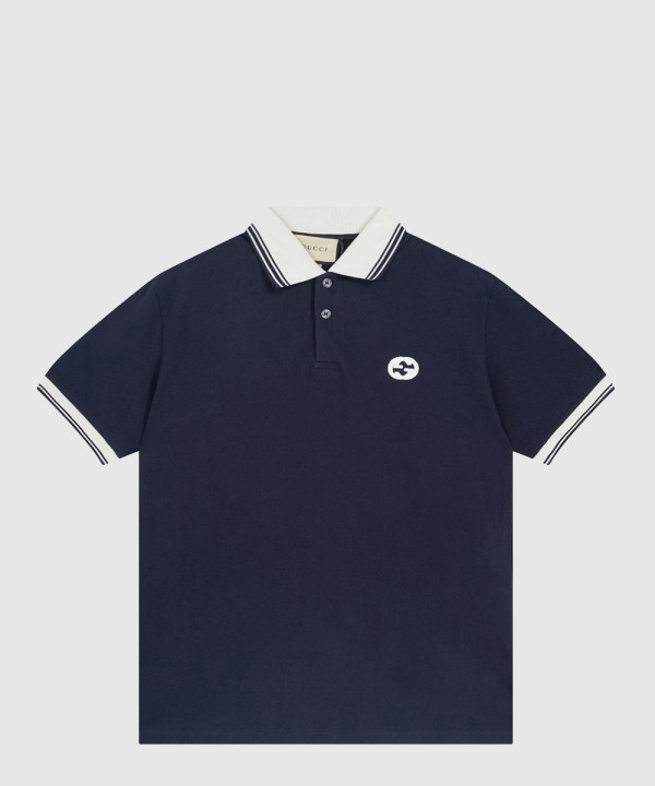 구찌 면 폴로 셔츠