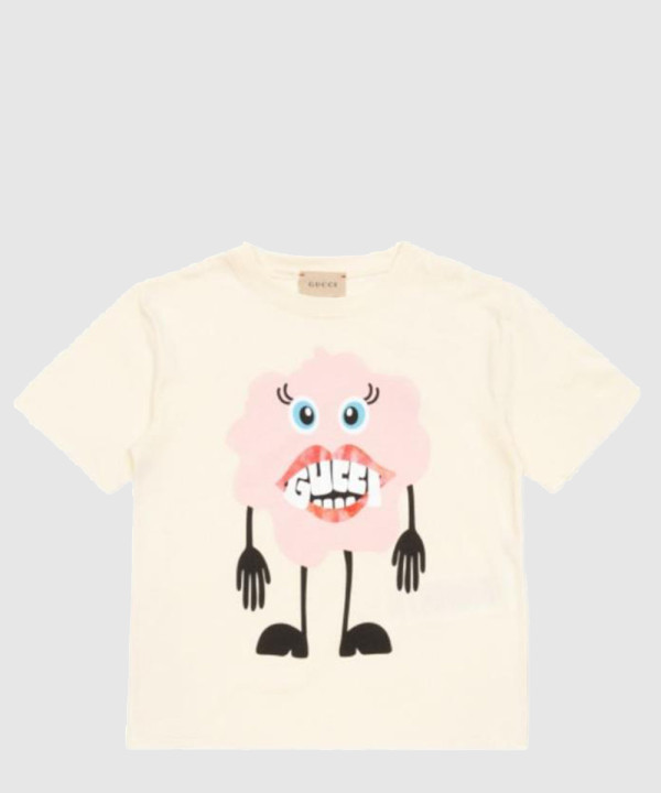 구찌 프린트 면 티셔츠