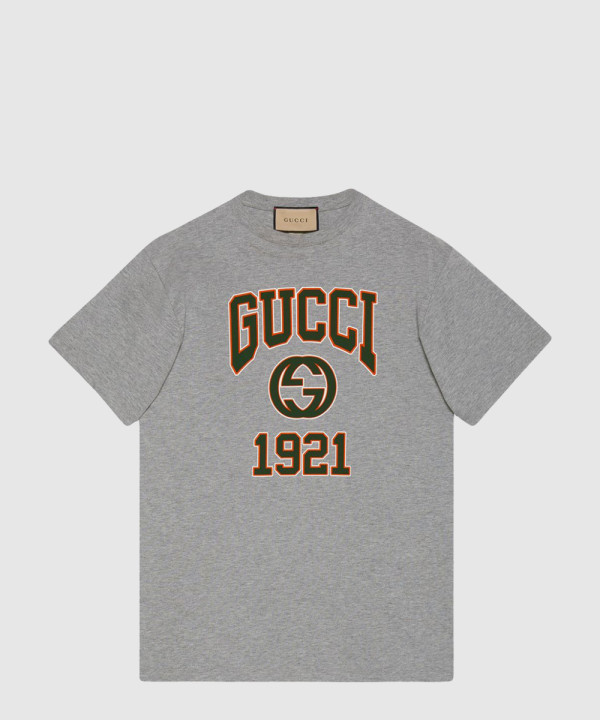 구찌 프린트 면 티셔츠