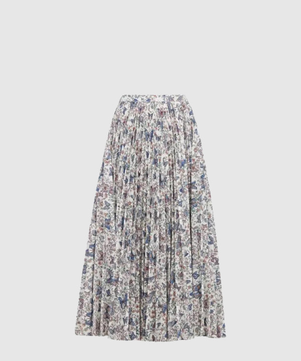 디올 플리츠 미디 스커트