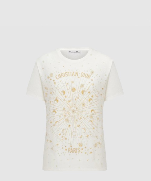 디올 자수 티셔츠