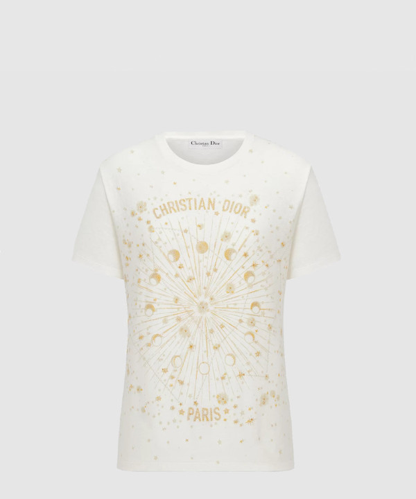 디올 자수 티셔츠