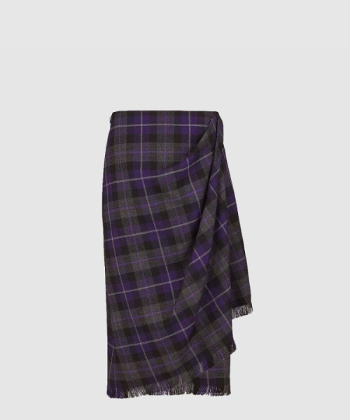 디올 미디 드레이프 스커트