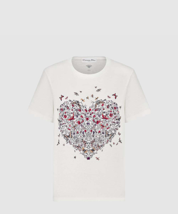 디올 자수 티셔츠