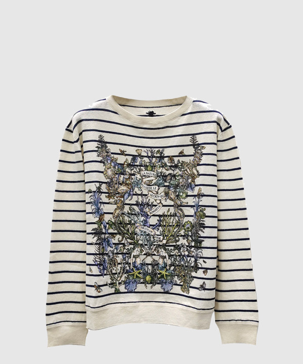 디올 플라워 코튼 톱