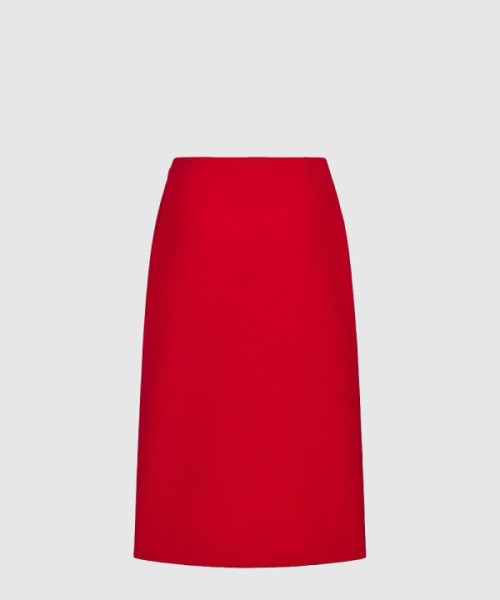 디올 미디 길이 스트레이트 컷 스커트