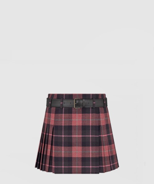 디올 벨트 쇼트 플리츠 치마바지