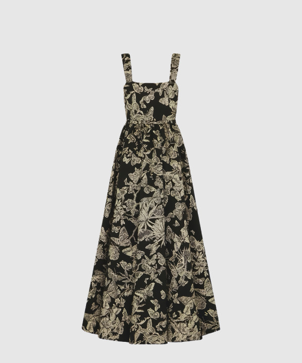 디올 벨트 롱 드레스