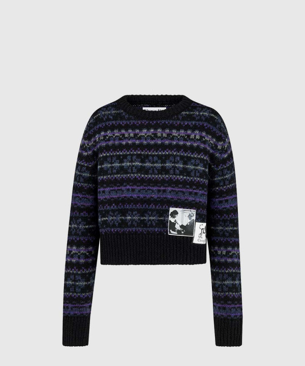 디올 크롭 스웨터