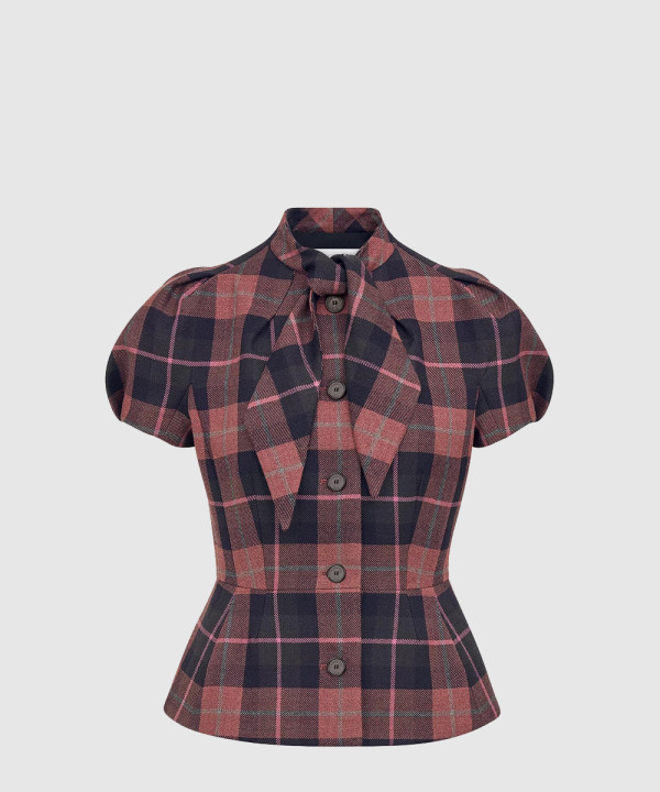 디올 피티드 반소매 재킷