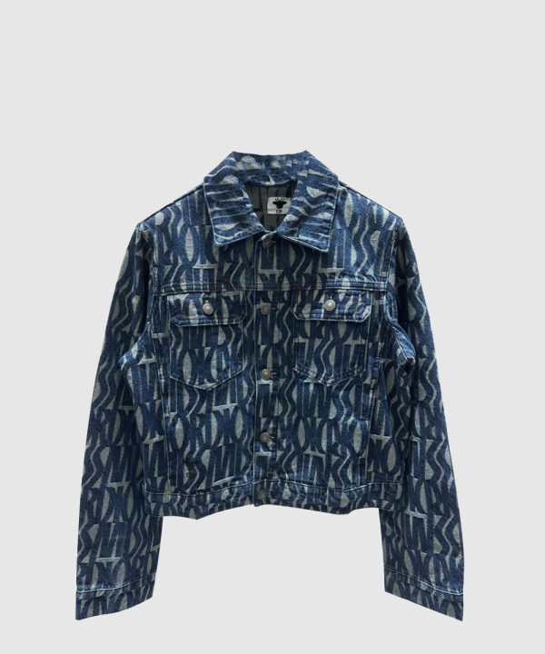 디올 로고 쇼트 코트