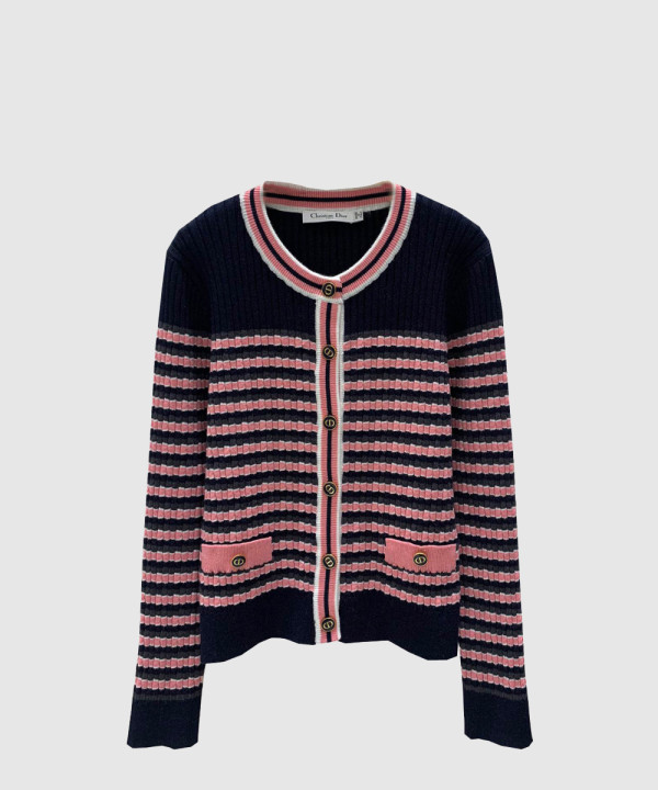 디올 로고 쇼트 코트