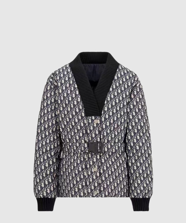 디올 로고 쇼트 코트