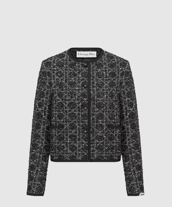 디올 로고 쇼트 코트