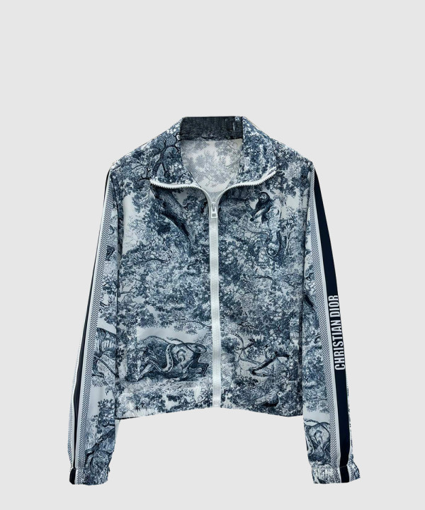 디올 로고 쇼트 코트