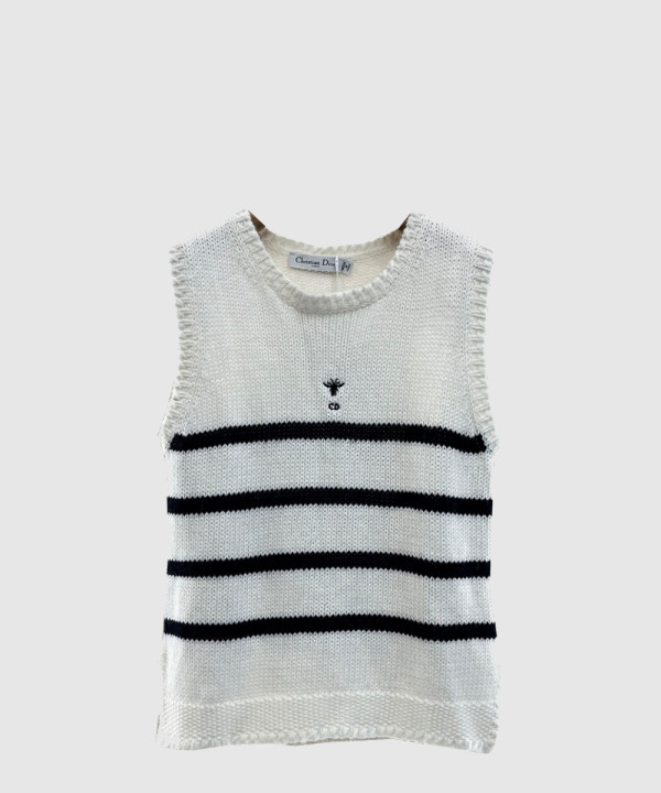 디올 로고 니트 상의