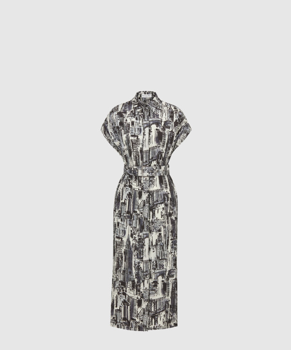 디올 플라워 프린트 원피스