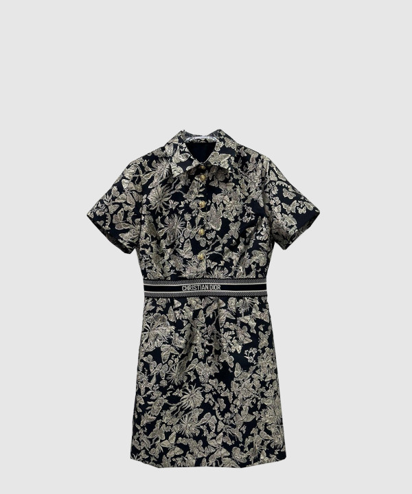 디올 플라워 프린트 원피스