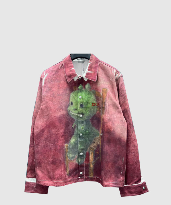 디올 로고 쇼트 코트