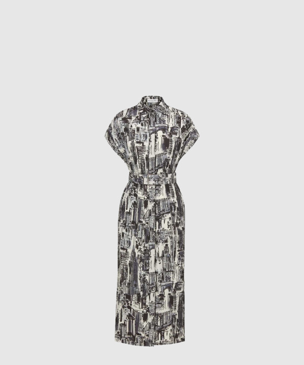 디올 플라워 프린트 원피스