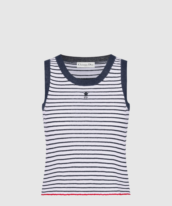 디올 로고 프린트 반팔