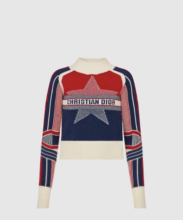 디올 플라워 코튼 톱