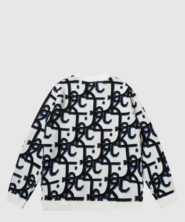 디올 로고 니트 톱