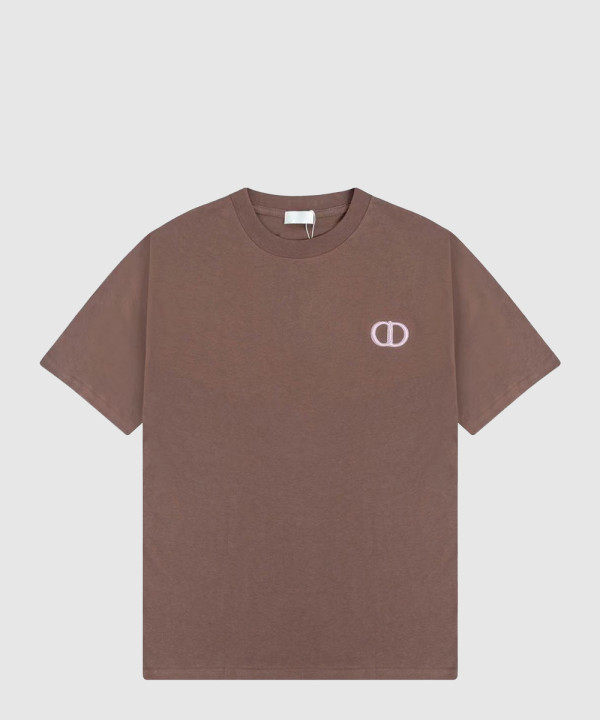 디올 로고 프린트 반팔