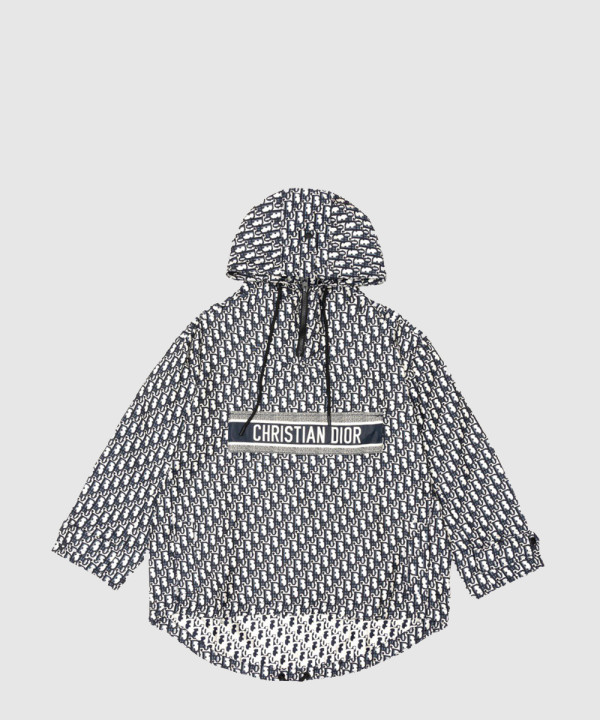 디올 로고 후드 긴팔