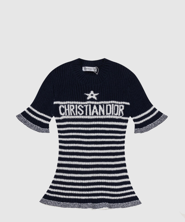 디올 니트 반팔 톱