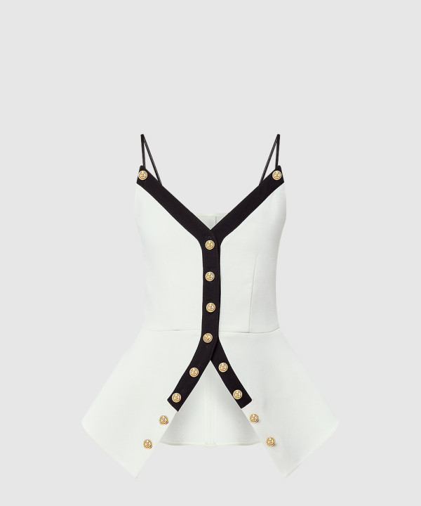 루이비통 버튼드 페플럼 톱