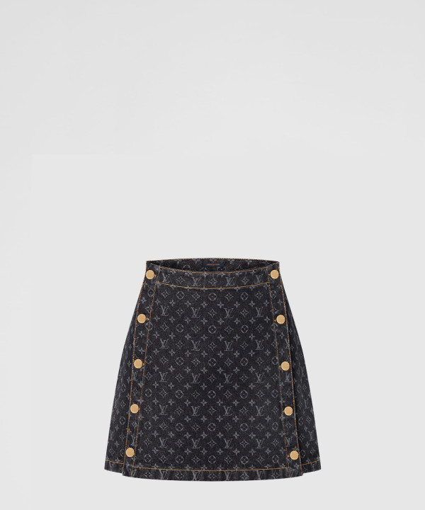 루이비통 모노그램 데님 미니 스커트