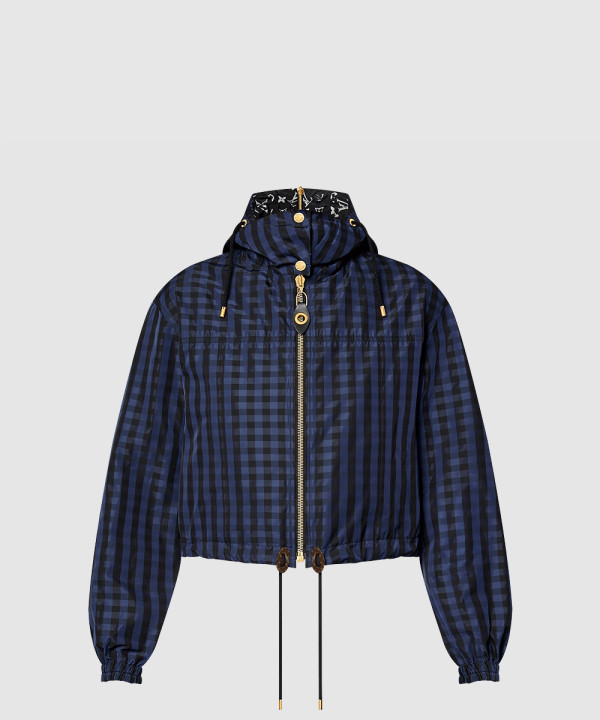 루이비통 후디드 체크 재킷