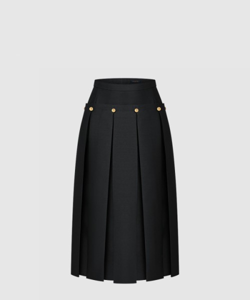 루이비통 박스 플리츠 스커트