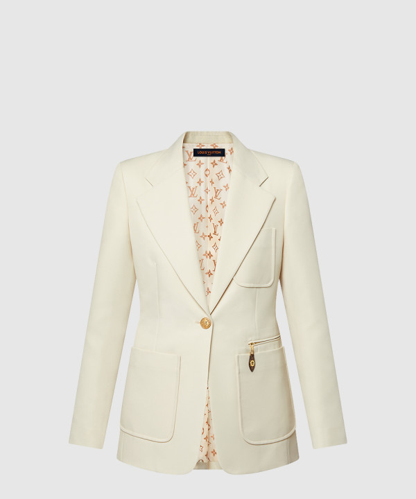 루이비통 테크 개버딘 컬리지에이트 블레이저