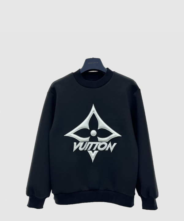 루이비통 로고 프린트 면 톱