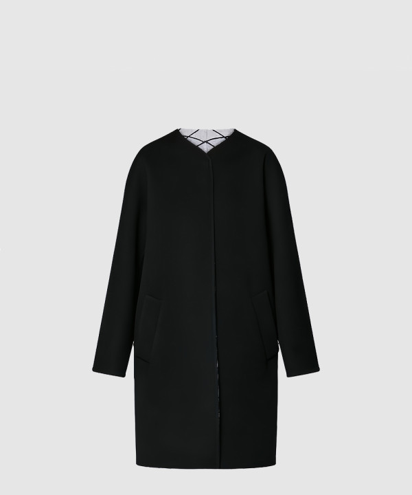 루이비통 말타쥬 자카드 더블 페이스 코트