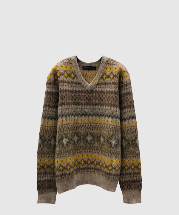 루이비통 프린트 니트 톱