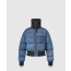 루이비통 데님 프린트 크롭드 푸퍼 재킷