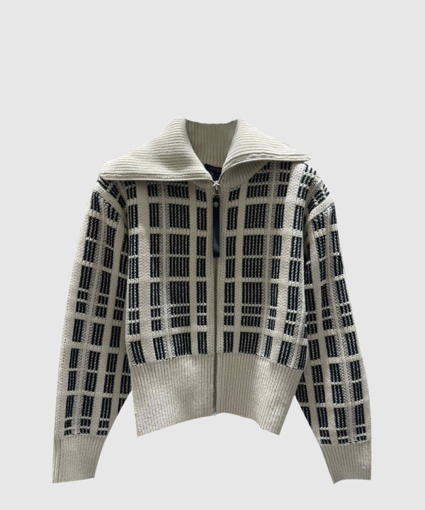 루이비통 로고 쇼트 코트