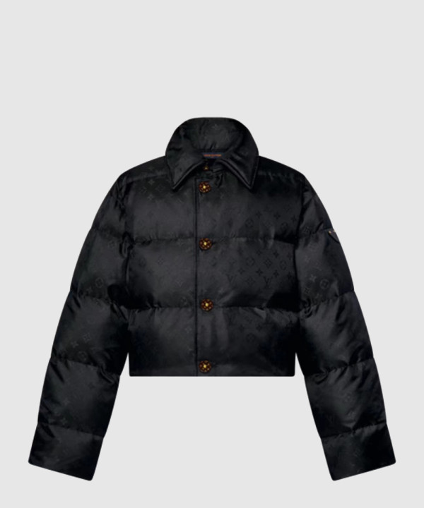 루이비통 로고 쇼트 코트