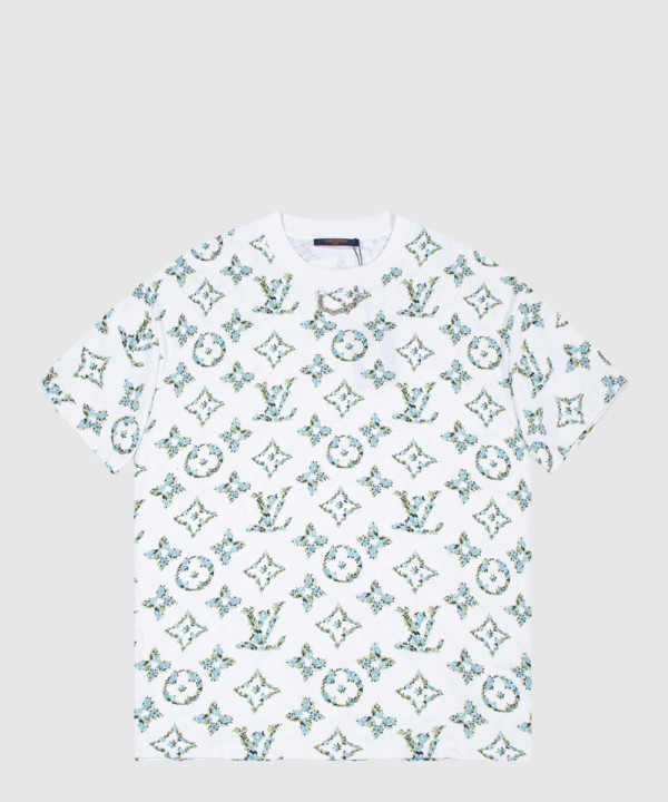 루이비통 로고 프린트 반팔