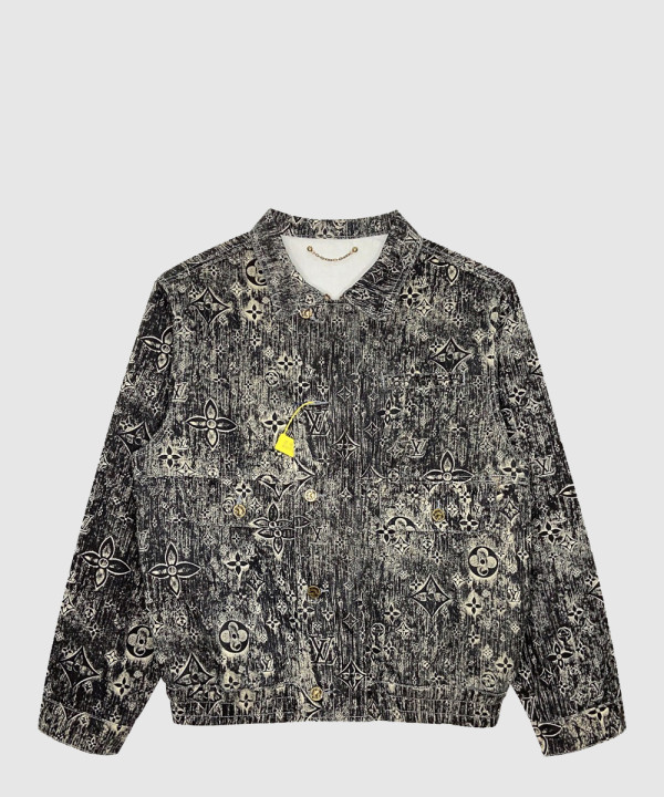 루이비통 로고 쇼트 코트