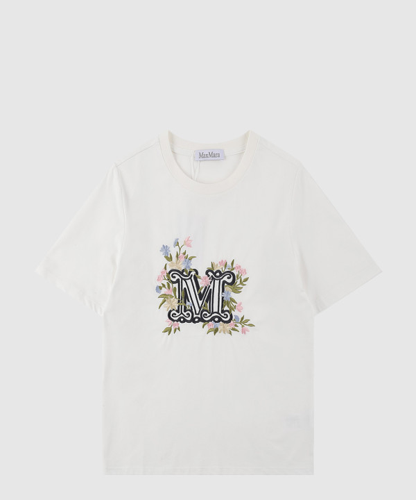 막스마라 로고 프린트 반팔