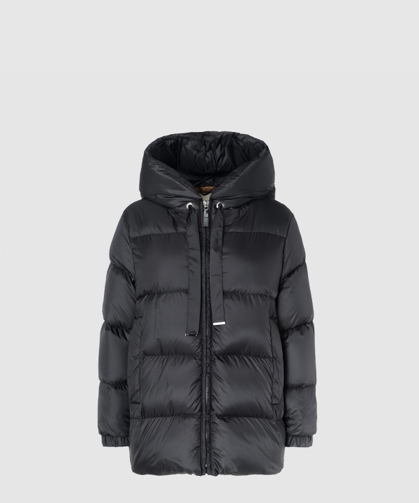 막스마라 후드 다운 재킷